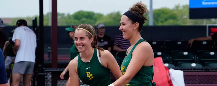 Daniella Dimitrov and Paula Barañano at the NCAA Tournament