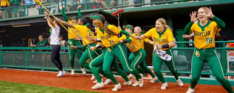Team celebrates after sweeping Texas