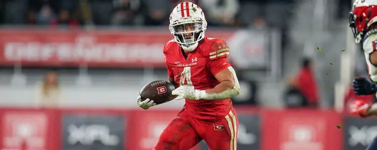 Abram Smith in 2023 in the XFL