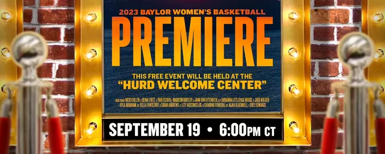 Baylor Women's Basketball Premiere Graphic