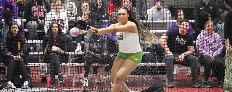 Vicki Adu weight throw at Corky Classic