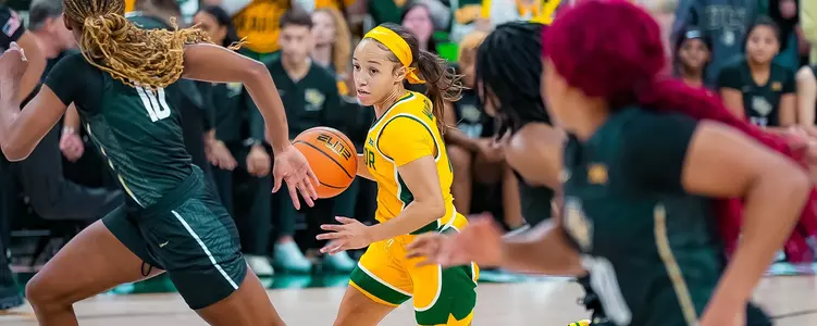 Jada Walker works the floor against UCF