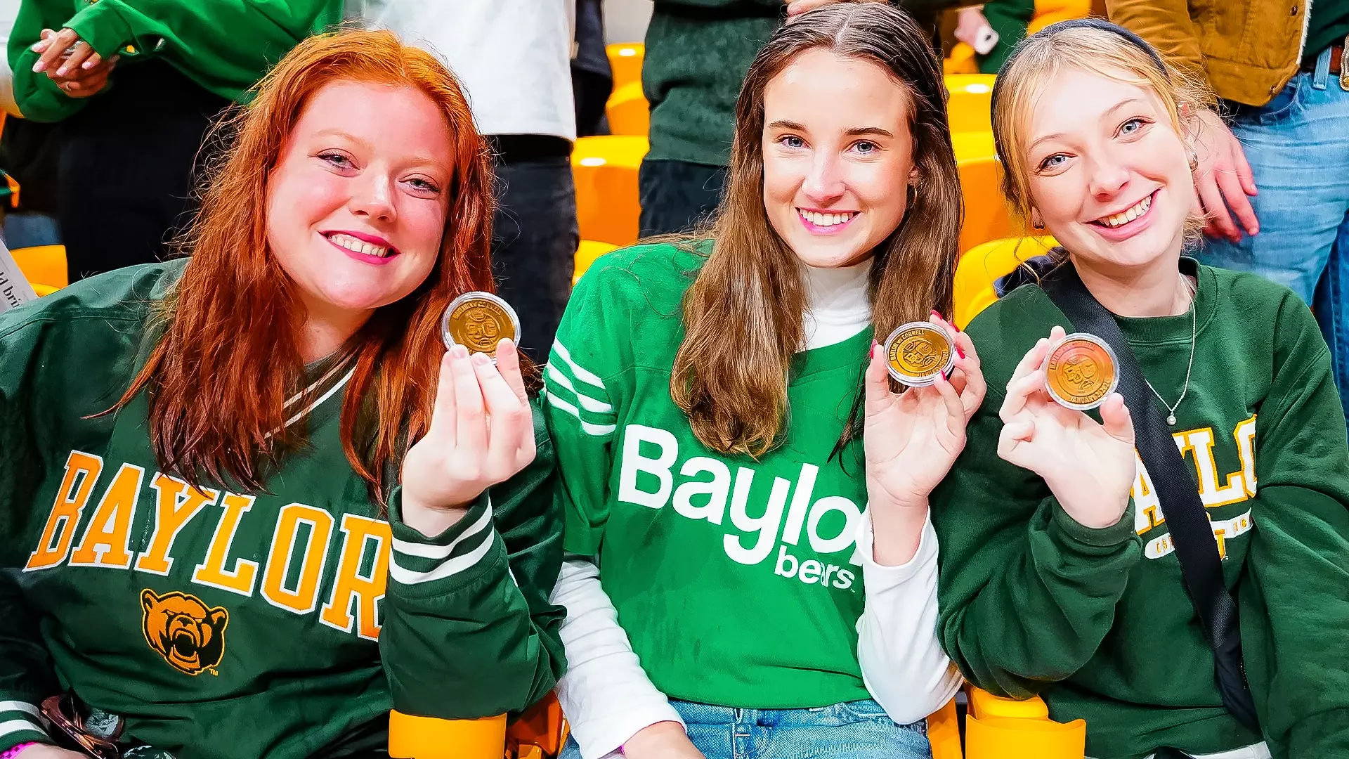 Inaugural Game - Students receive commemorative coin
