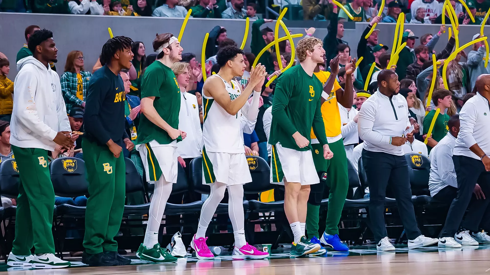 Inaugural Game - Bench celebrates