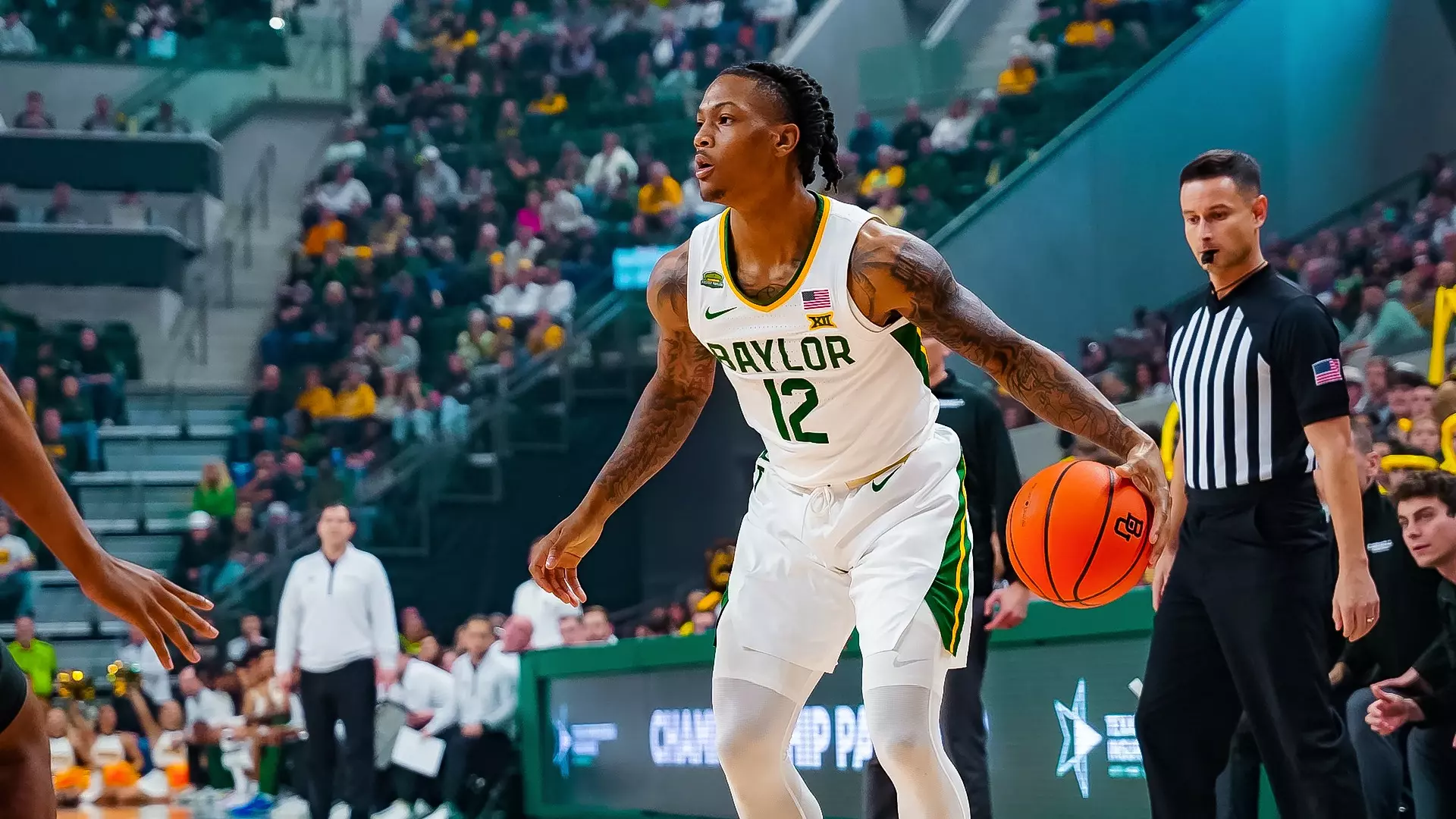 Inaugural Game - Dantwan Grimes dribbles