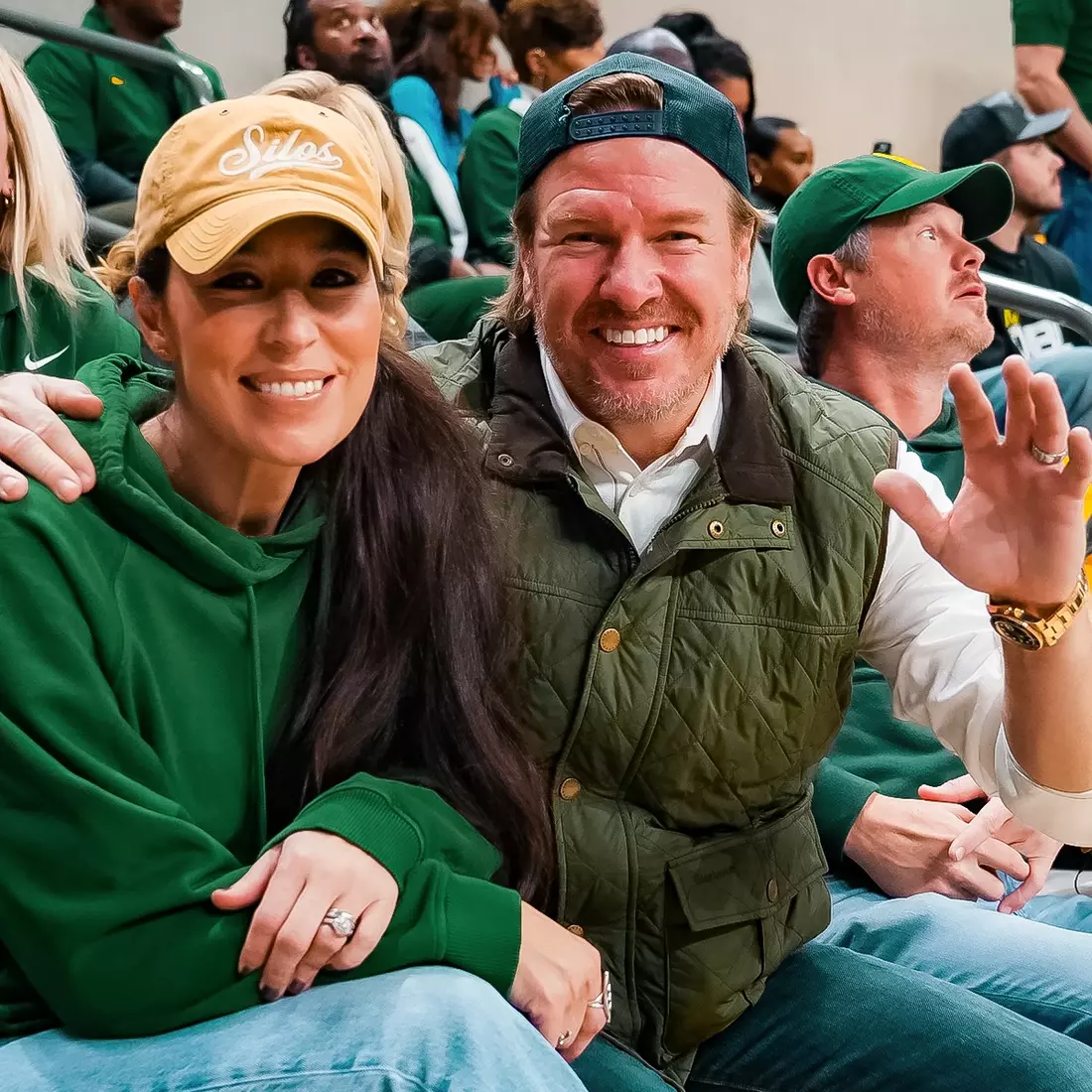 Inaugural Game - Joanna & Chip Gaines take in the game