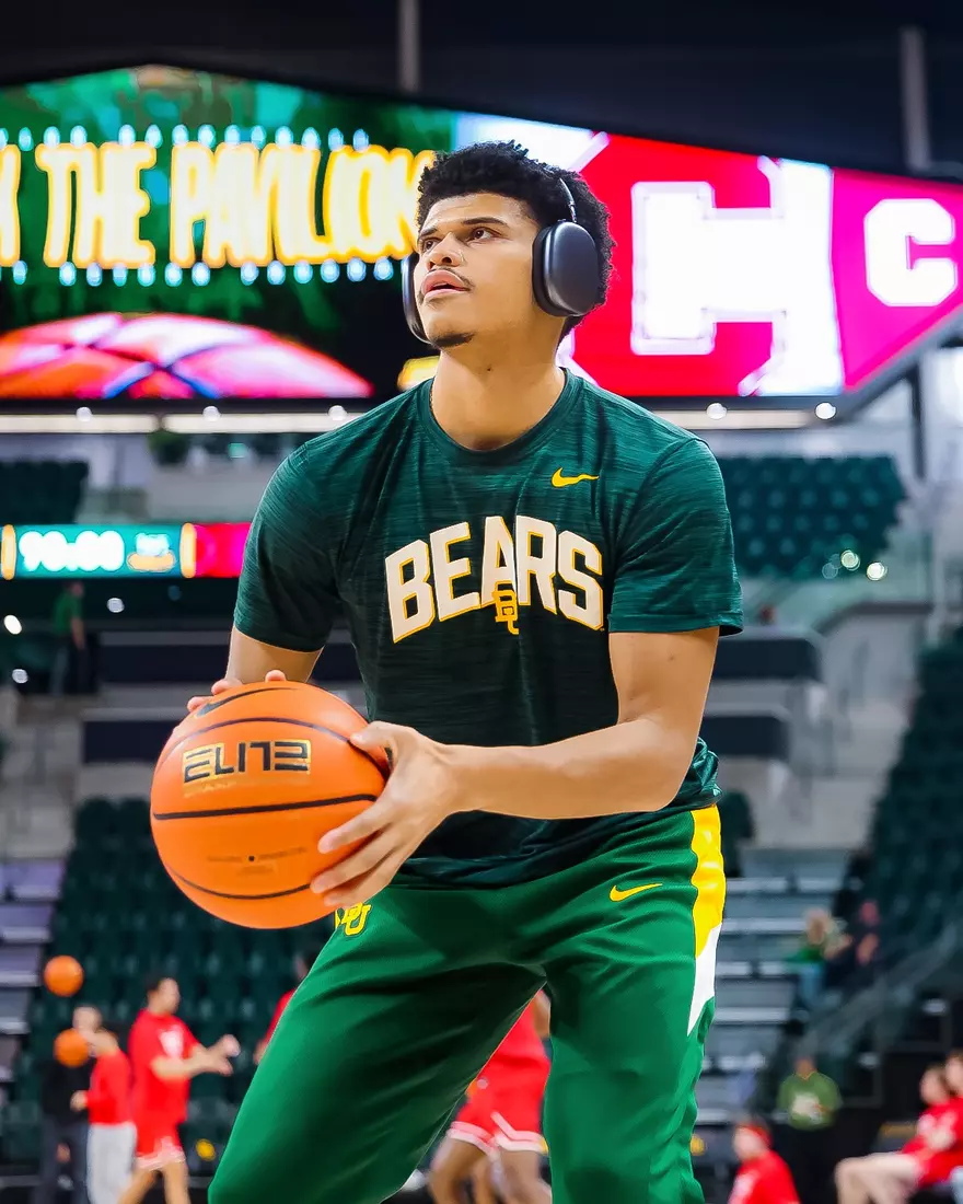 Inaugural Game - RayJ Dennis warming up