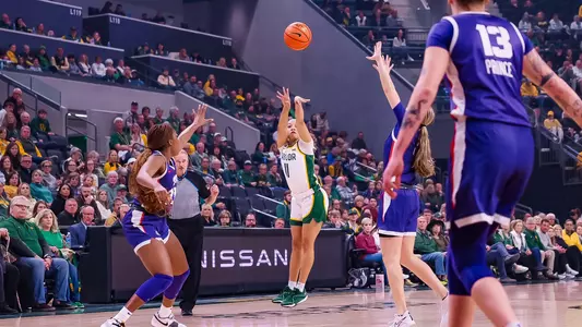 Inaugural game - Jada Walker shoots the three