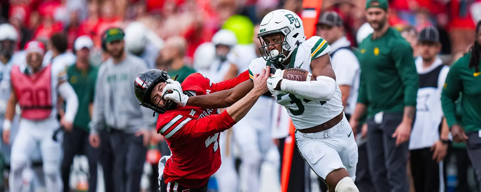 Josh Cameron Stiff Arm at Texas Tech 2024