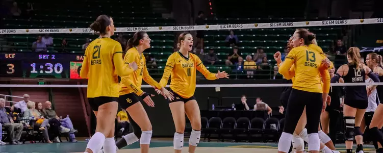 Celebration after a block vs. UCF