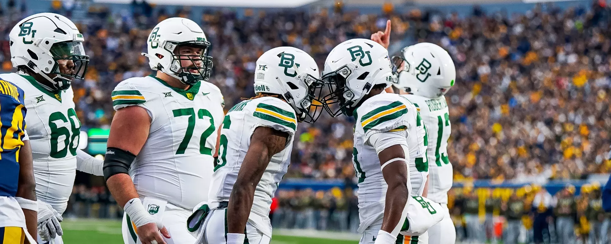 Baylor celebrates at WVU in 2024