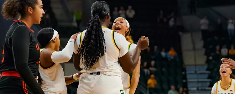 Darianna Littlepage-Buggs celebration in Langston exhibition win