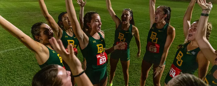 BU Women XC Sic 'Em before season-opening UIW Twilight Meet 2023