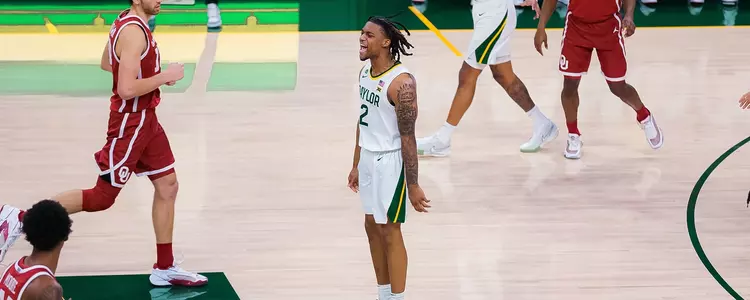 Jaden Nunn celebrates against Oklahoma