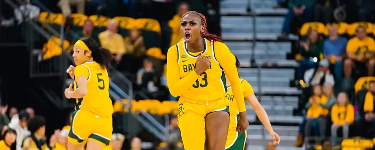 Aijha Blackwell celebrates against TTU