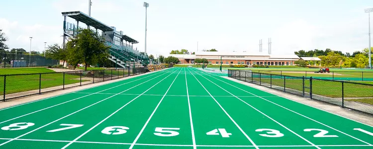 Clyde Hart Track resurfaced - fall 2023