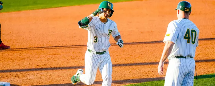 Enzo Apodaca rounds third after hitting a home run vs. Lamar 2024