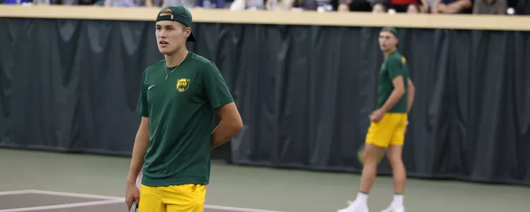 Luc Koenig in doubles against No. 1 2024 Ohio State with Devin Badenhorst