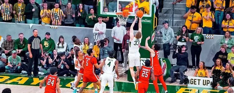 Caleb Lohner gets the layup against Texas Tech