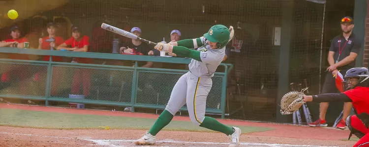 Shannon Vivoda hitting against Lamar