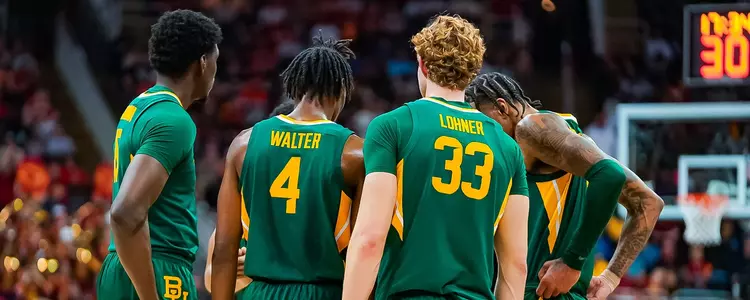 Team Huddle vs Iowa State at Big 12 Championship