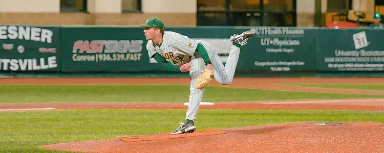 Grant Golomb pitching at Sam Houston 2024