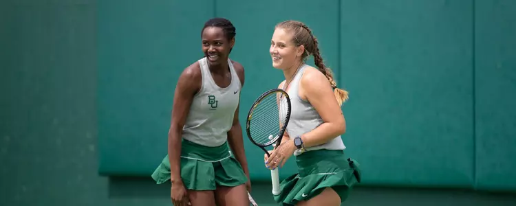 Sierra Berry and Zuzanna Kubacha in doubles play