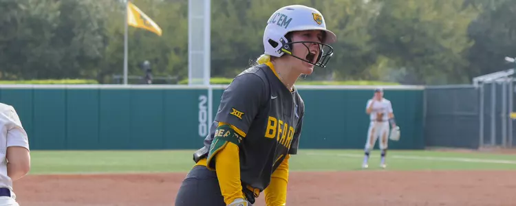 Emily Hott Celebrates against Penn State