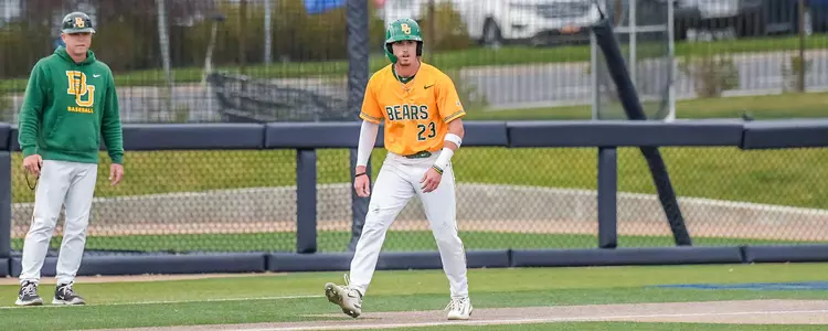 Ty Johnson leads off third base at BYU in 2024
