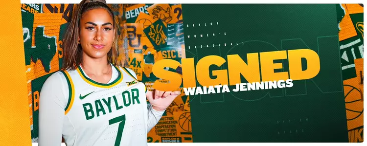 Waiata Jenning Signed Baylor WBB