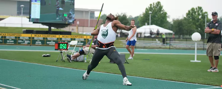Zaza Prosper Nnamdi winning Big 12 javelin title