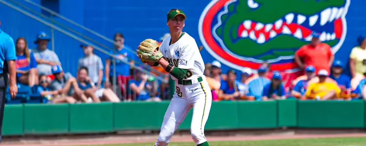 Presleigh Pilon fielding against Florida