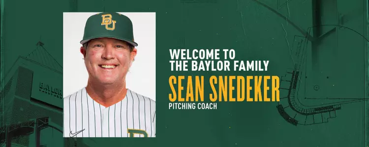 Sean Snedeker Pitching Coach Announcement Graphic