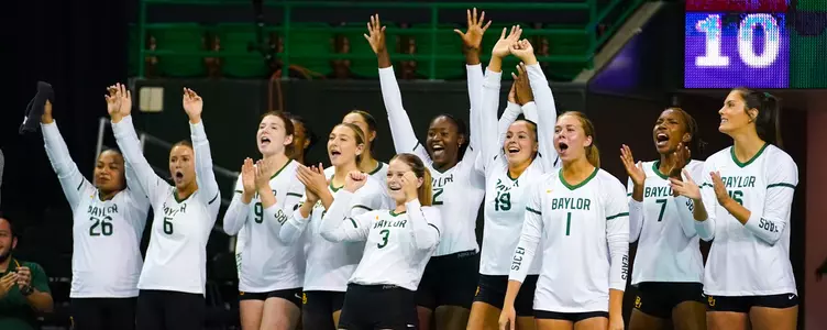 Bench celebrates against ACU
