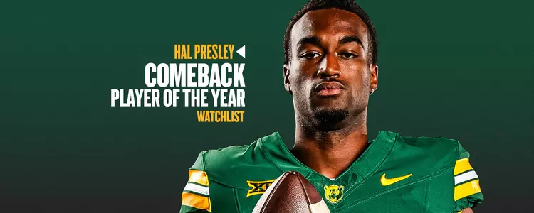 Hal Presley Comeback Player Graphic