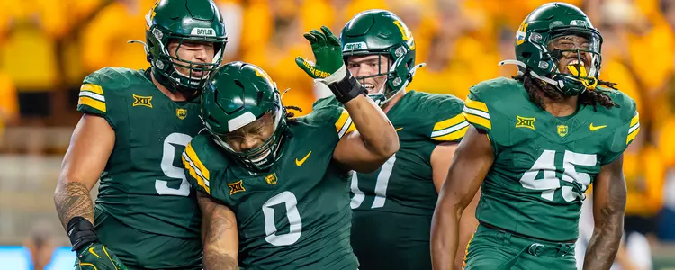 Defense celebrates vs. Tarleton