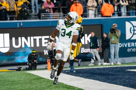 Josh Cameron celebrates at West Virginia
