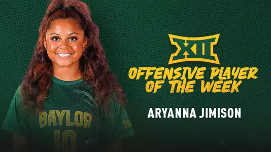 Aryanna Jimison Big 12 Offensive Player of the Week