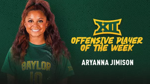 Aryanna Jimison Big 12 Offensive Player of the Week