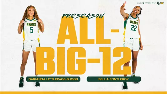 WBB All-Big 12 Preseason Poll - Darianna Littlepage-Buggs & Bella Fontleroy
