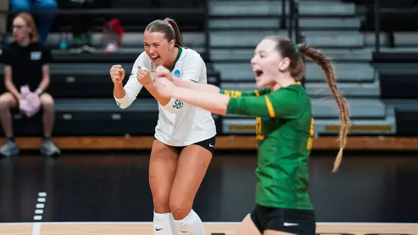 Harley and Morgan celebrate