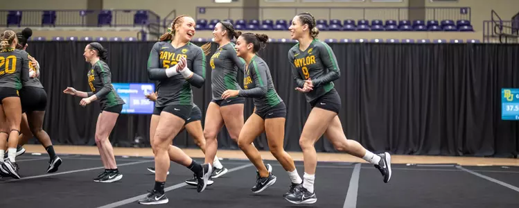 Maddy Jenson after Acro against UMHB