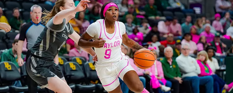 Aliyah Matharu dribbles against ISU