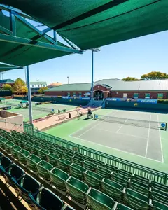 Hurd Tennis Center_Courts with NCAA Signage