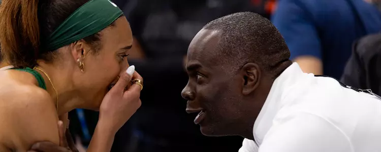 Alexis Brown and Coach Michael Ford