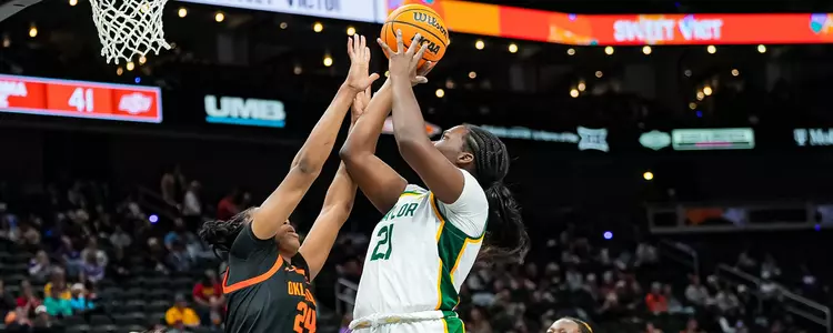Aaronette Vonleh at the Big 12 Championship semifinals vs. Oklahoma State in 2025