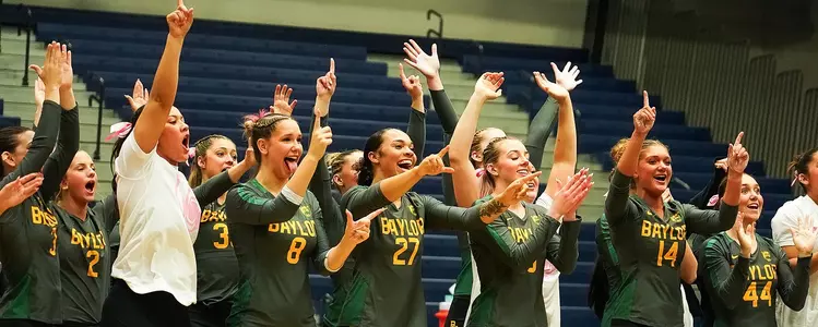 Team celebrates against Limestone