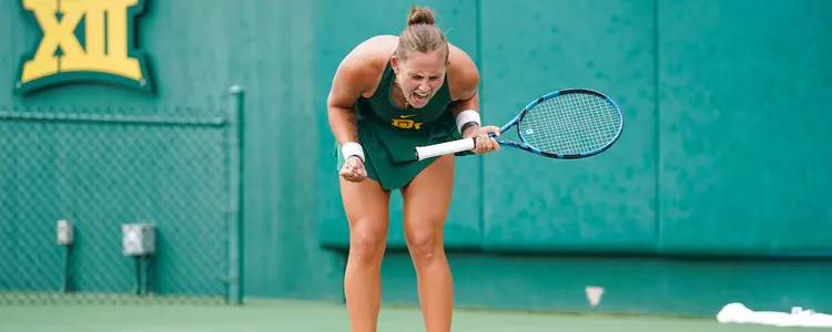 Zuza celebrates vs Oklahoma State