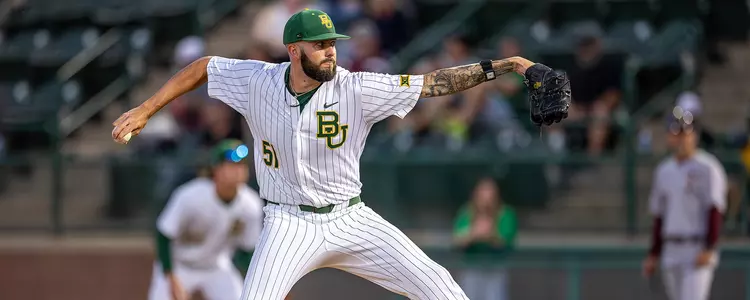 Cole Stasio pitching vs. Texas State 2025