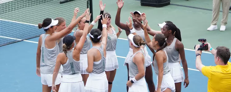 Team Huddle before NCAA Round One 2025